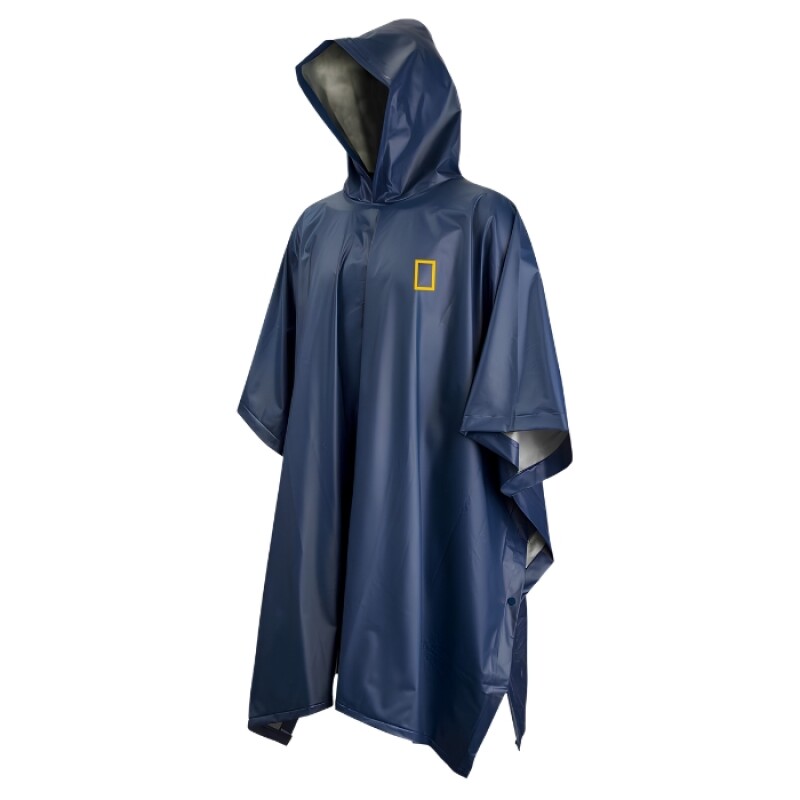 Poncho De Lluvia National Geographic Impermeable azul