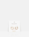 Aros Argollas Strass Argollas Con Cubic Zirconia - Dorado