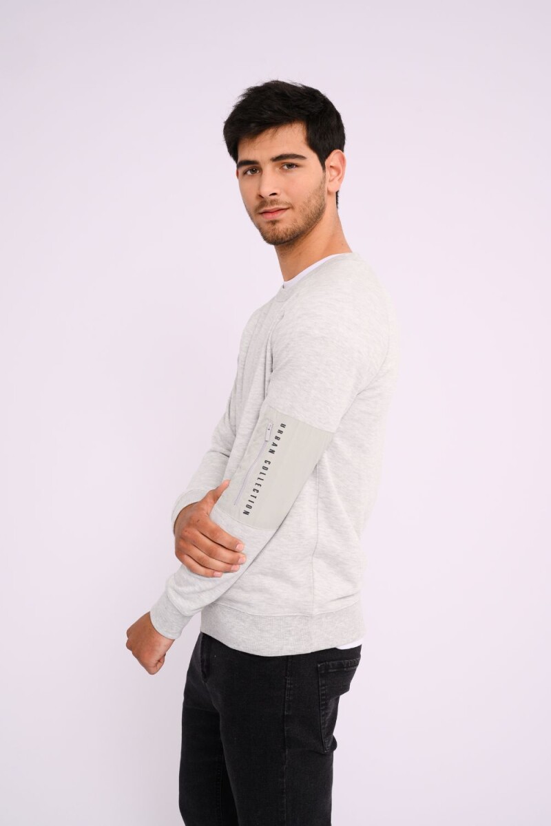 Buzo de felpa Gris melange