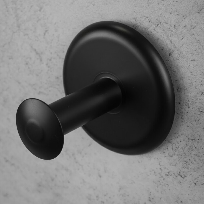 Porta papel con ventosa NEGRO