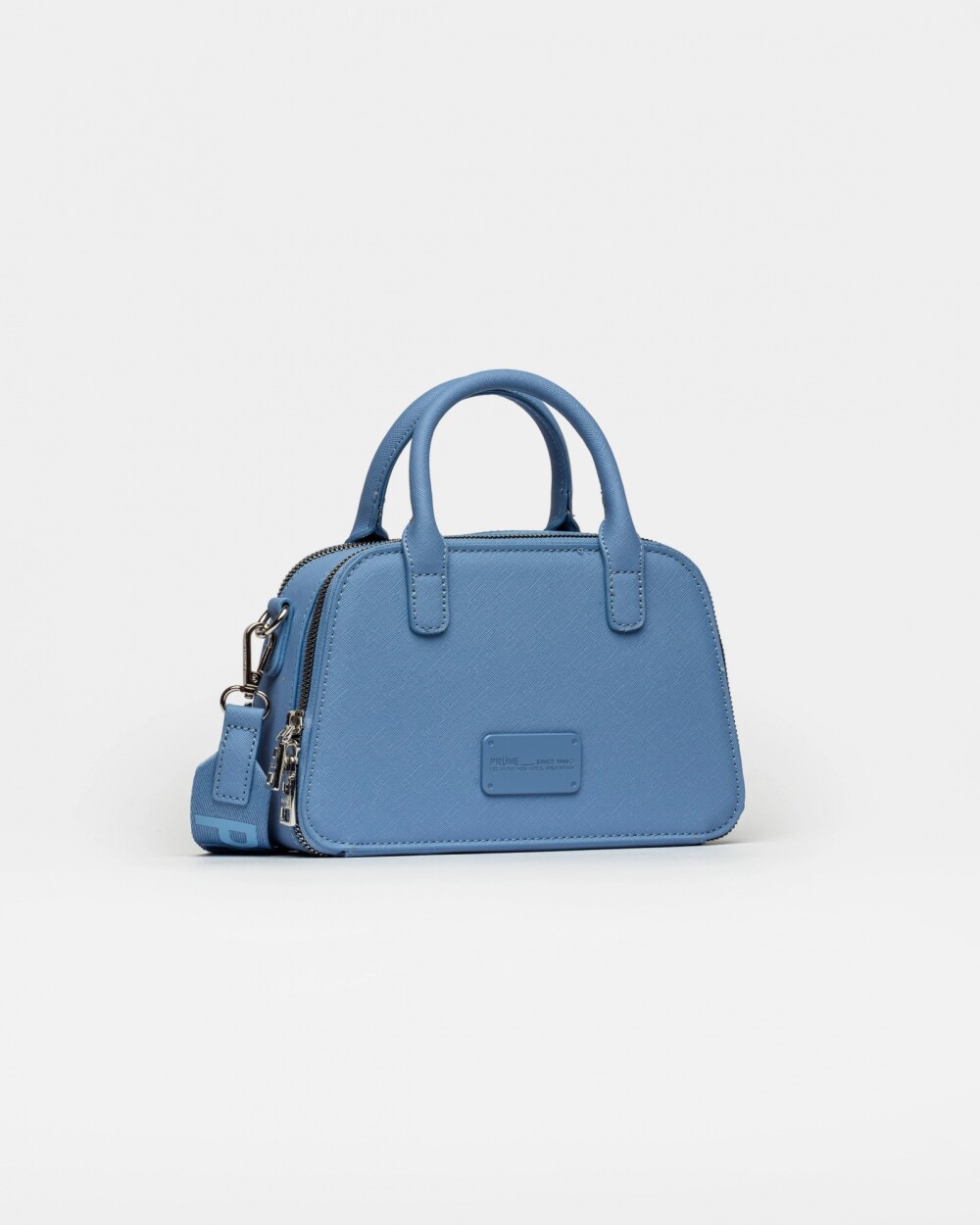 Cartera de mano New Penny en efecto cuero saffiano Coast Blue