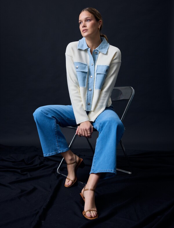 Camperita Combinada Denim CRUDO/MULTI