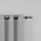 Barrote metal 2,00m 28mm + 2 soportes PLATEADO OSCURO PLATEADO OSCURO