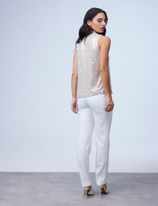 Blusa Lentejuelas BEIGE