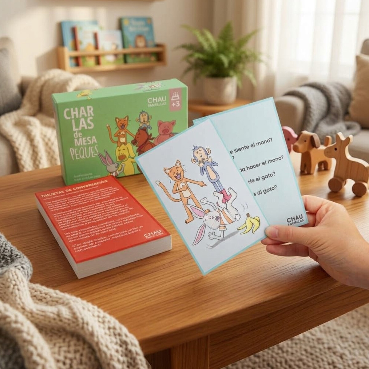 Juego de Cartas Charla de Mesa Peques ChauPantallas 