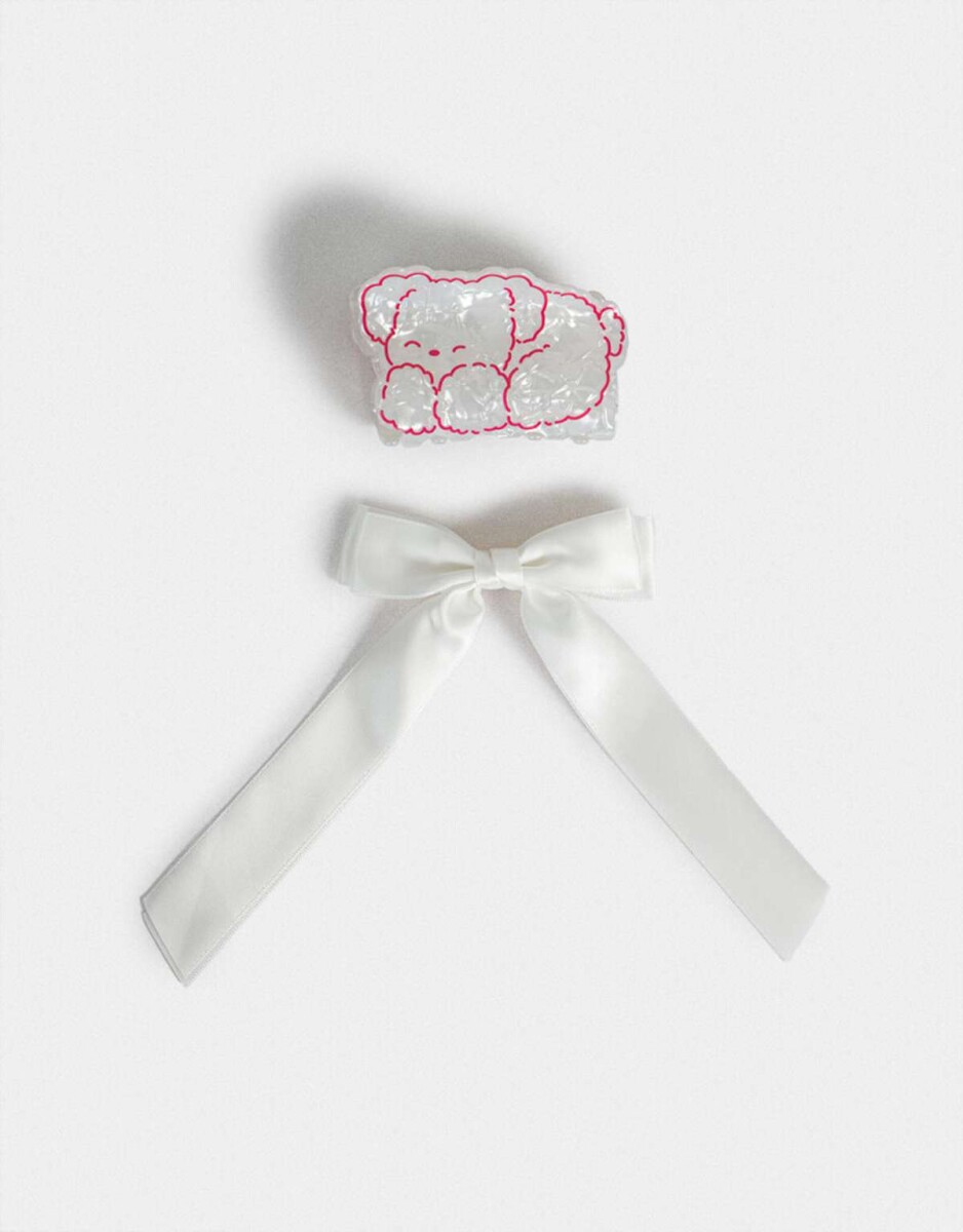 Set De Accesorios De Pelo - Blanco Crudo 