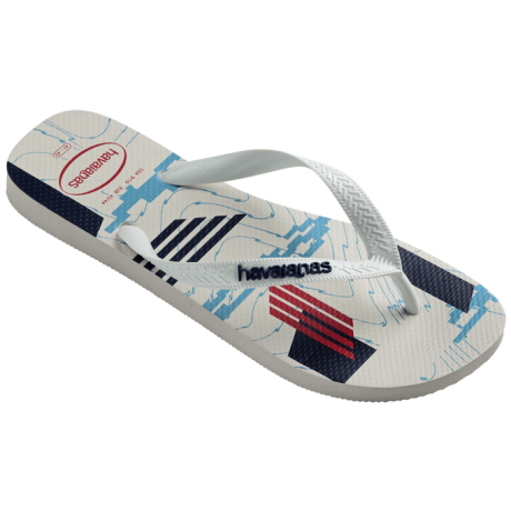Ojota de Hombre Havaianas Trend Blanco - Azul Marino