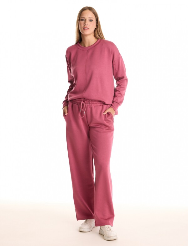 Jogger Basico Recto ROSA OSCURO