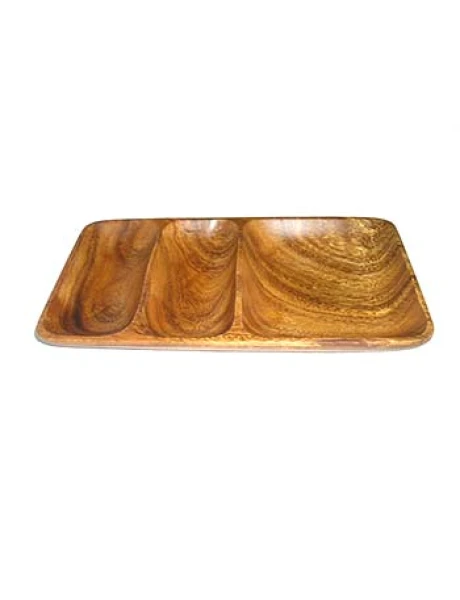 COPETINERO RECT. 3 DIVISIONES MADERA 25X14X2.5CM COPETINERO RECT. 3 DIVISIONES MADERA 25X14X2.5CM