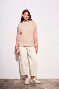 Chaleco Beige Melange