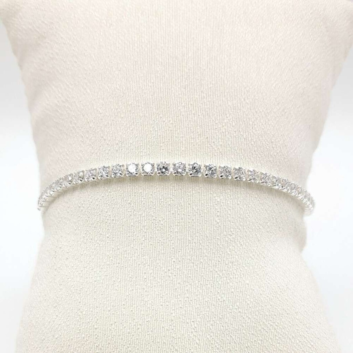 Pulsera de plata 925 con circonias - Tennis 