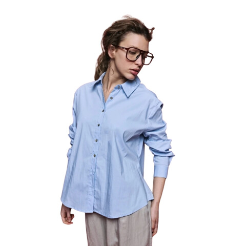 CAMISA IVANKA XS-XXL CELESTE