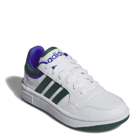 Championes de Niños Adidas Hoops 3.0 Blanco - Verde - Azul