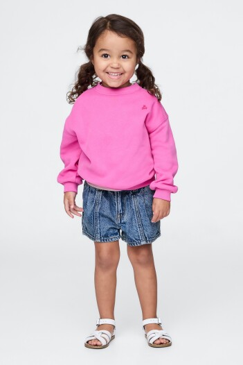 Short De Jean Toddler Niña Medium Wash