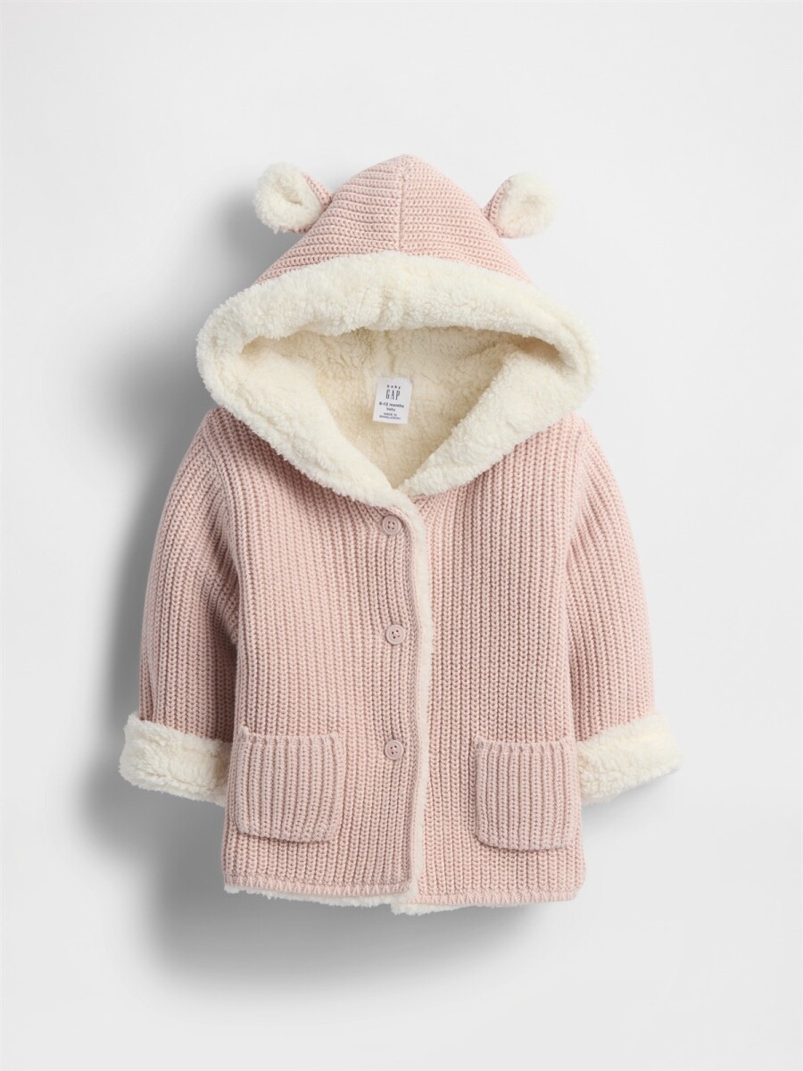 Canguro Con Corderito Garter Bebé - Dull Rose 