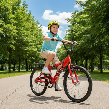 Bicicleta para Niños Peretti Modelo Cros Rodado 20 en Acero Rojo