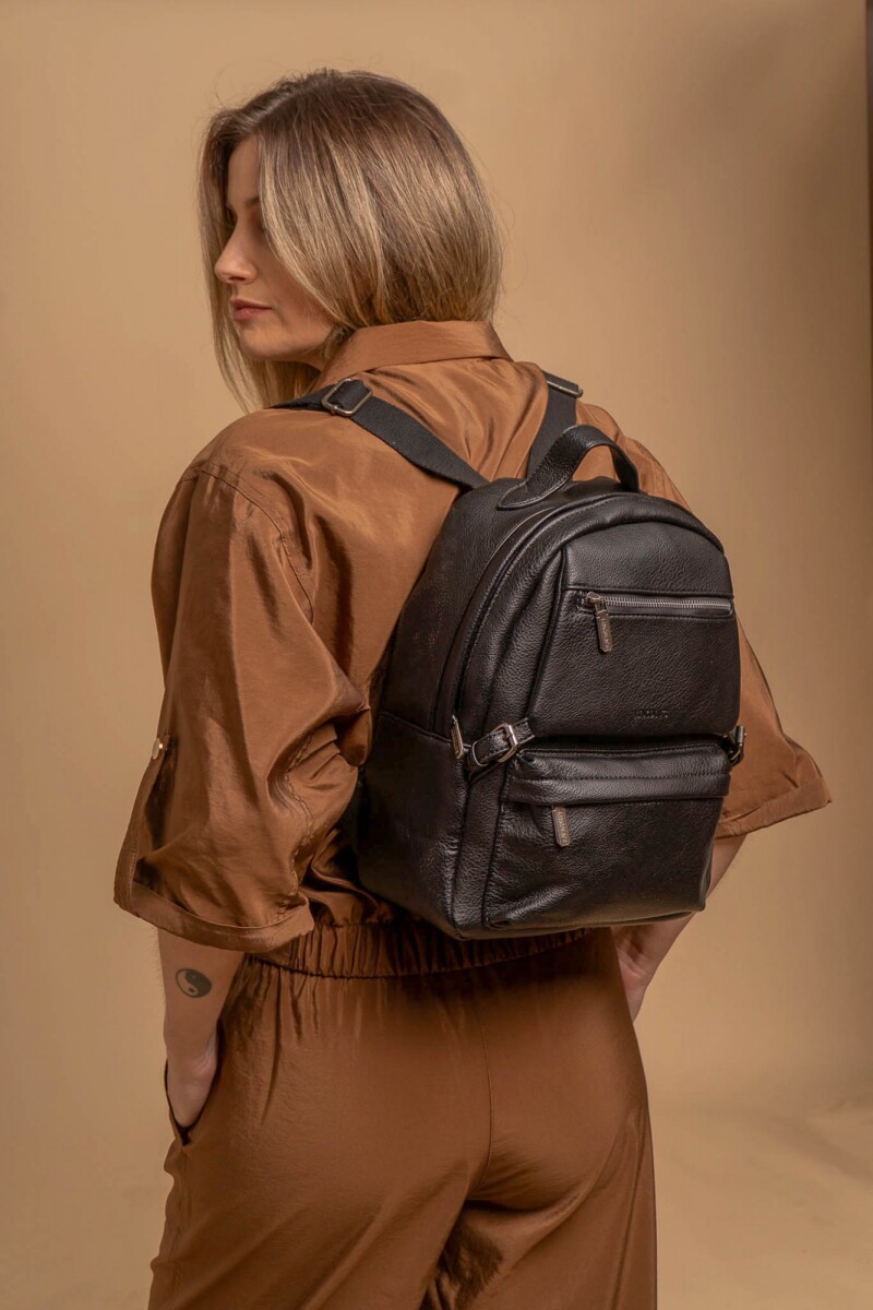 MOCHILA FLOR DE LOTO - NEGRO 