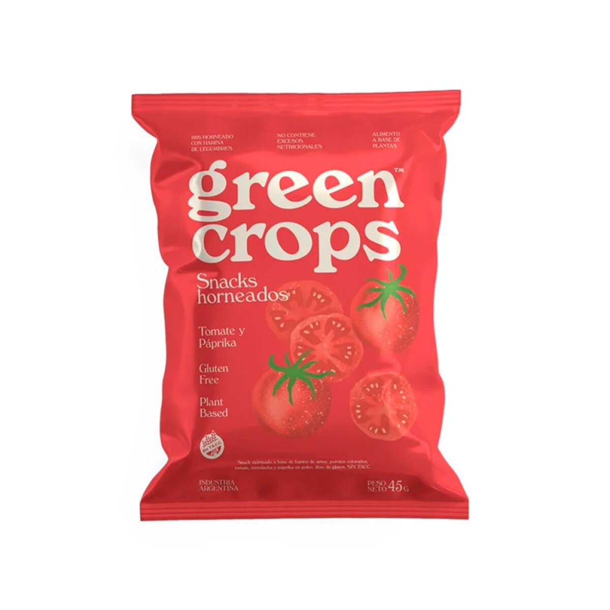Snack Tomate y Páprika 95 g Green Crops 