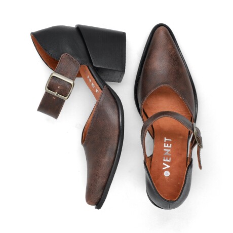 ZAPATO VENET - CUERO MARY MARRON