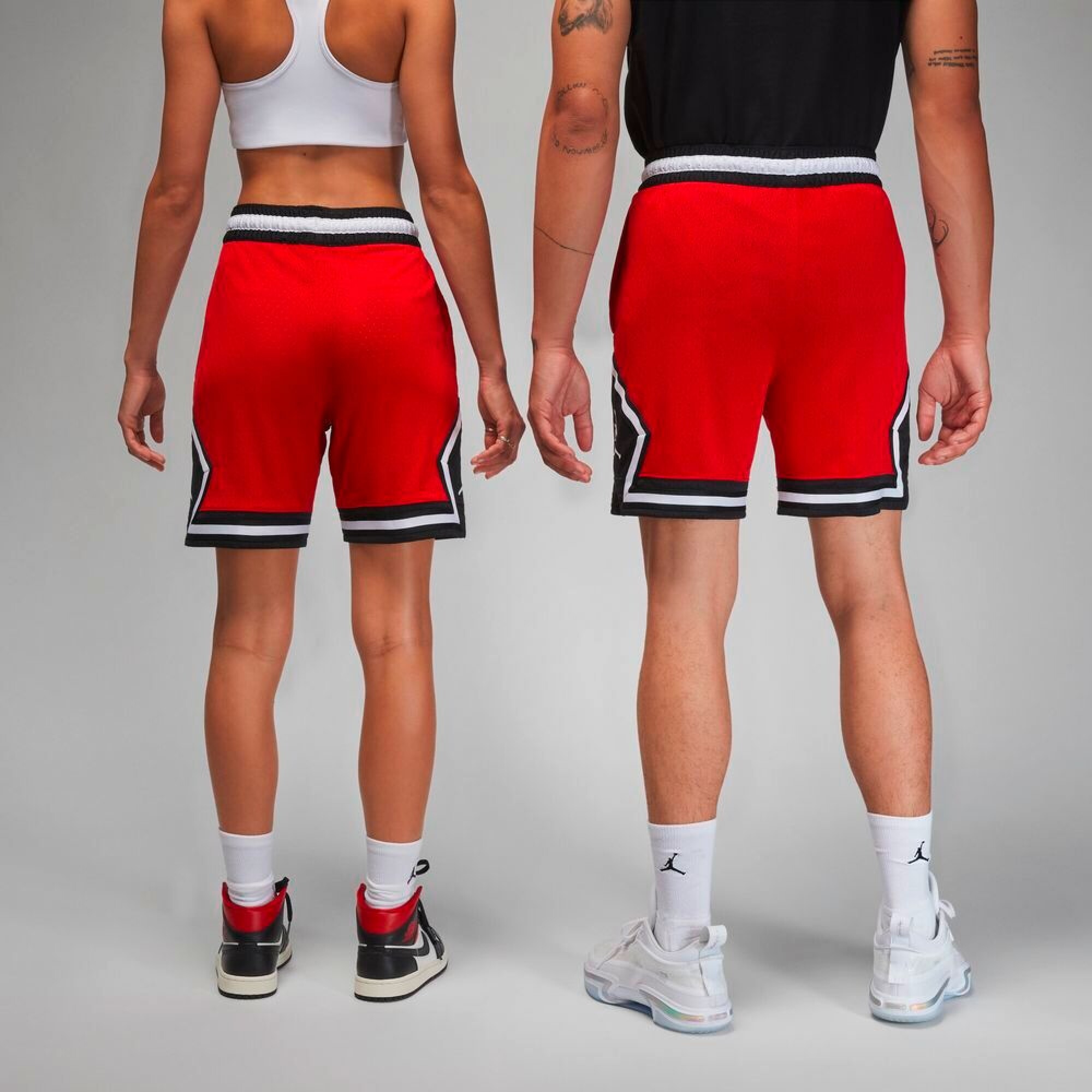 Pantalon Corto Jordan Sport Dmnd de Hombre Rojo Las Zapas