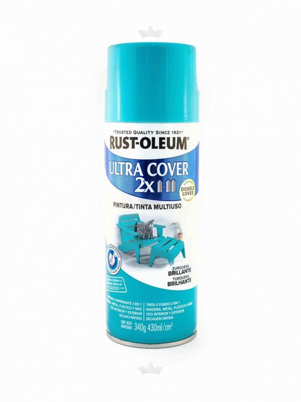 AEROSOL ULTRA COVER 2X TURQUESA BRILLANTE- 340 GR. N/A