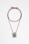 Collar cordón yorugua plateado