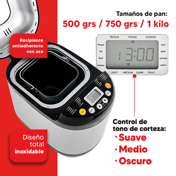 Máquina De Pan Xion Xi-pan Hasta 1 Kg PANETERA XION XI-PAN