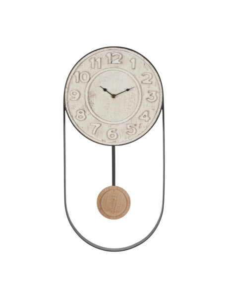 RELOJ DE PARED HIERRO D29.5X60X5CM CON PÉNDULO RELOJ DE PARED HIERRO D29.5X60X5CM CON PÉNDULO