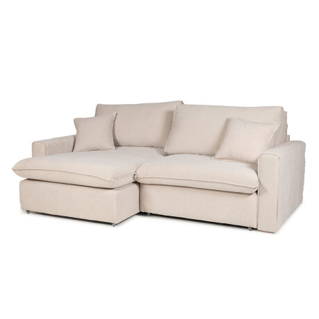 Sofá Cama Soft - Tela Microfibra AA-10 (Beige)