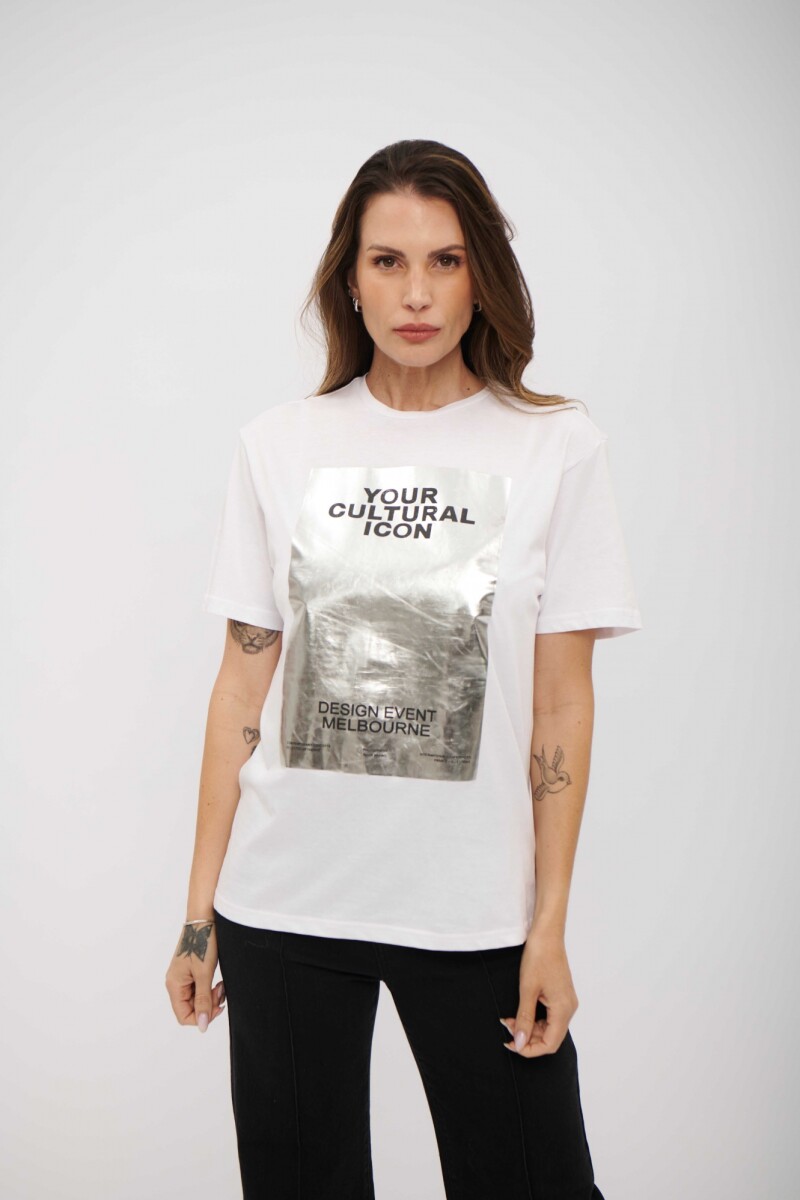REMERA LUCHI PLATEADO