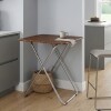 MESA AUXILIAR CUAD MARRON 60X60X70CM Unica