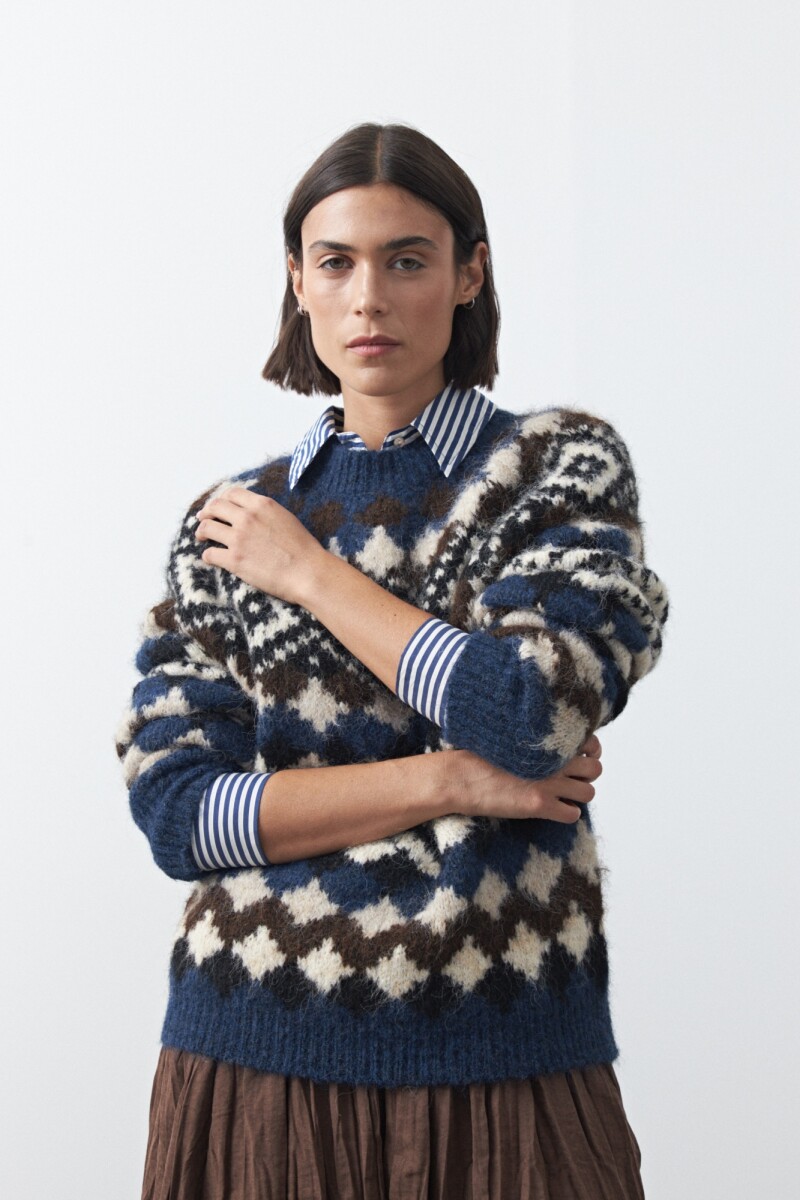 SWEATER SIRO Azul Oscuro