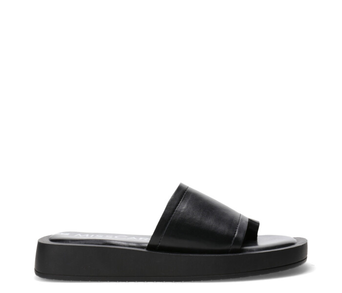 Sandalia DALIA con tira frontal Black