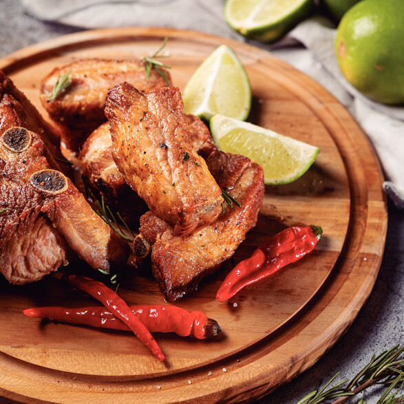 Plato para asado 26 x 1.5cm. "CHURRASCO" -TRAMONTINA TB1304