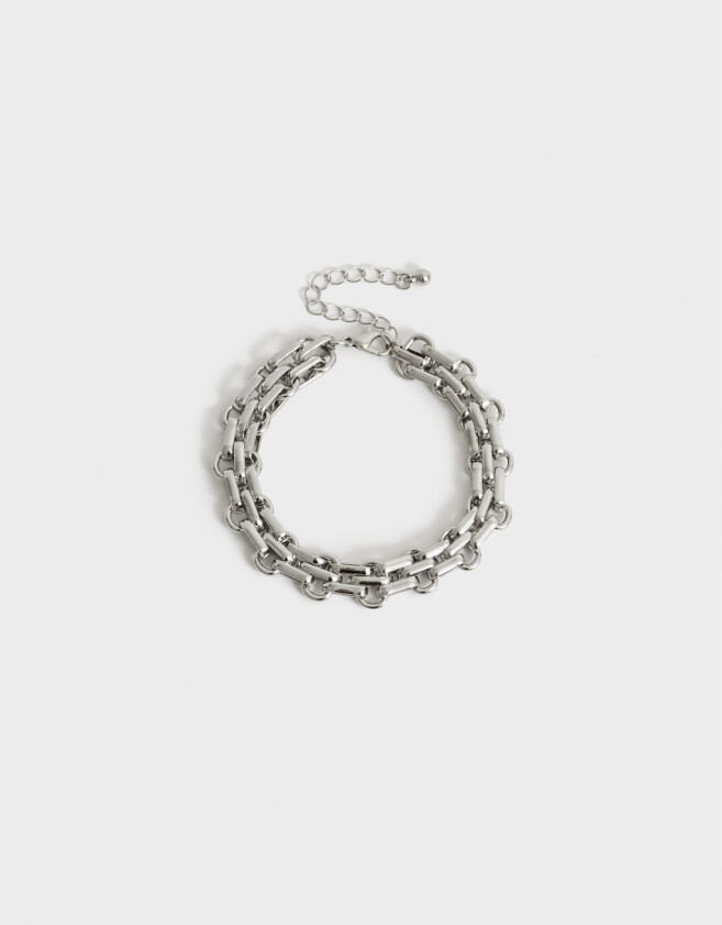 Pulseras Flexibles De metal Pulsera Flexible De Metal - Plateado