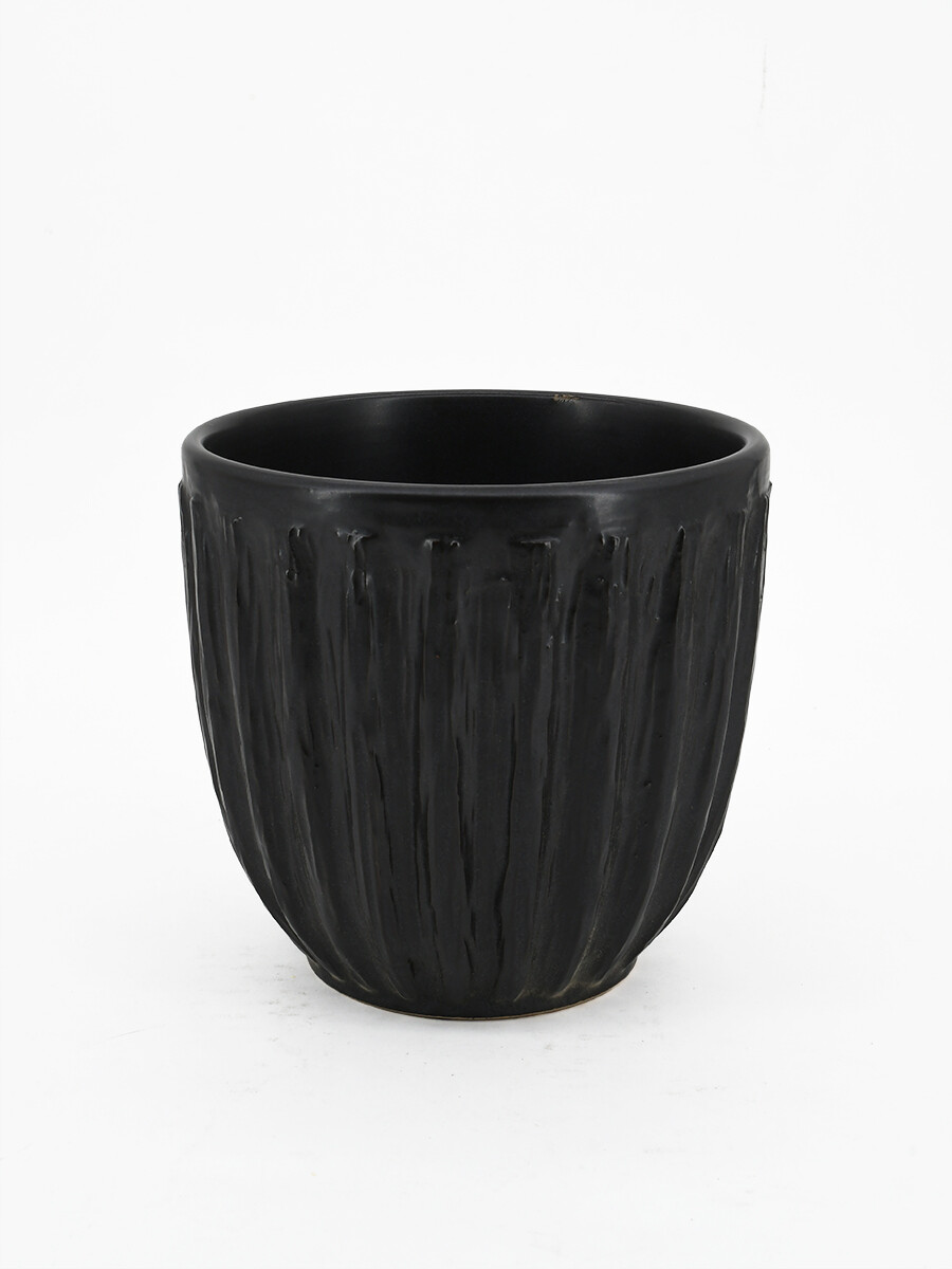 MACETA DECORATIVA - NEGRO 