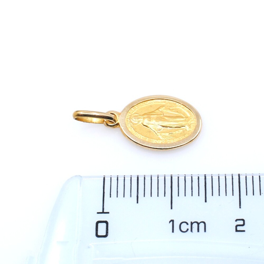 Medalla oro 18k Milagrosa 12mm x 8mm Medalla oro 18k Milagrosa 12mm x 8mm
