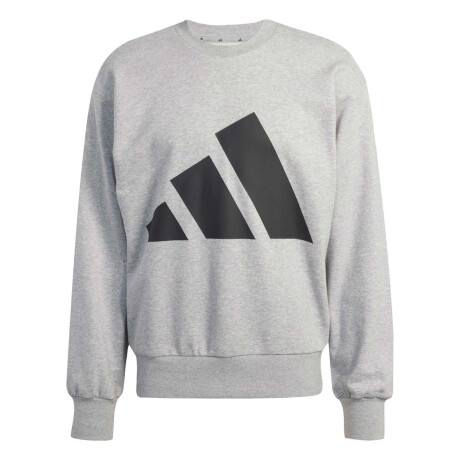 Campera Essentials Big Logo French Terry de Hombre Gris