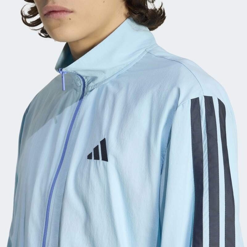 Campera Adidas Essentials 3 Rayas Azul