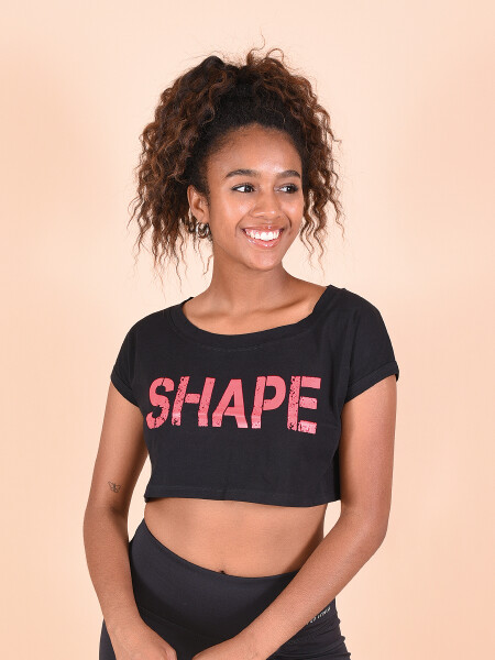 REMERA SHAPE NEGRO