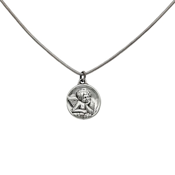 Dije Angel de la Guarda-Plata 925 Inflada-CP3005 Sinpiedra