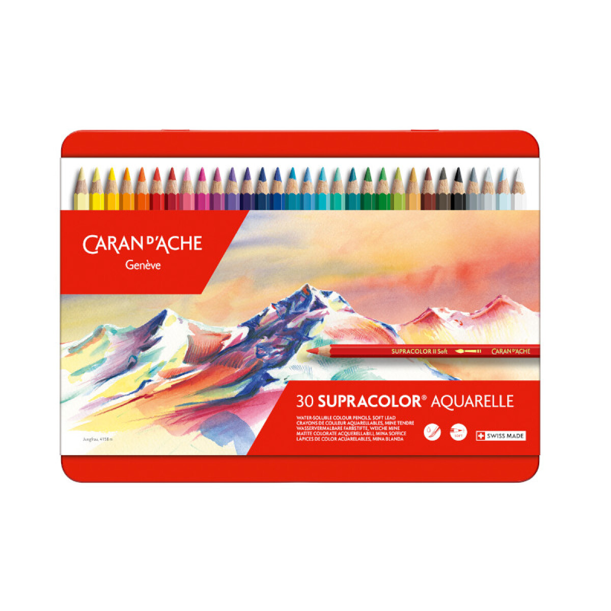 Lápices de colores Caran d'Ache Supracolor Soft - 30 colores 