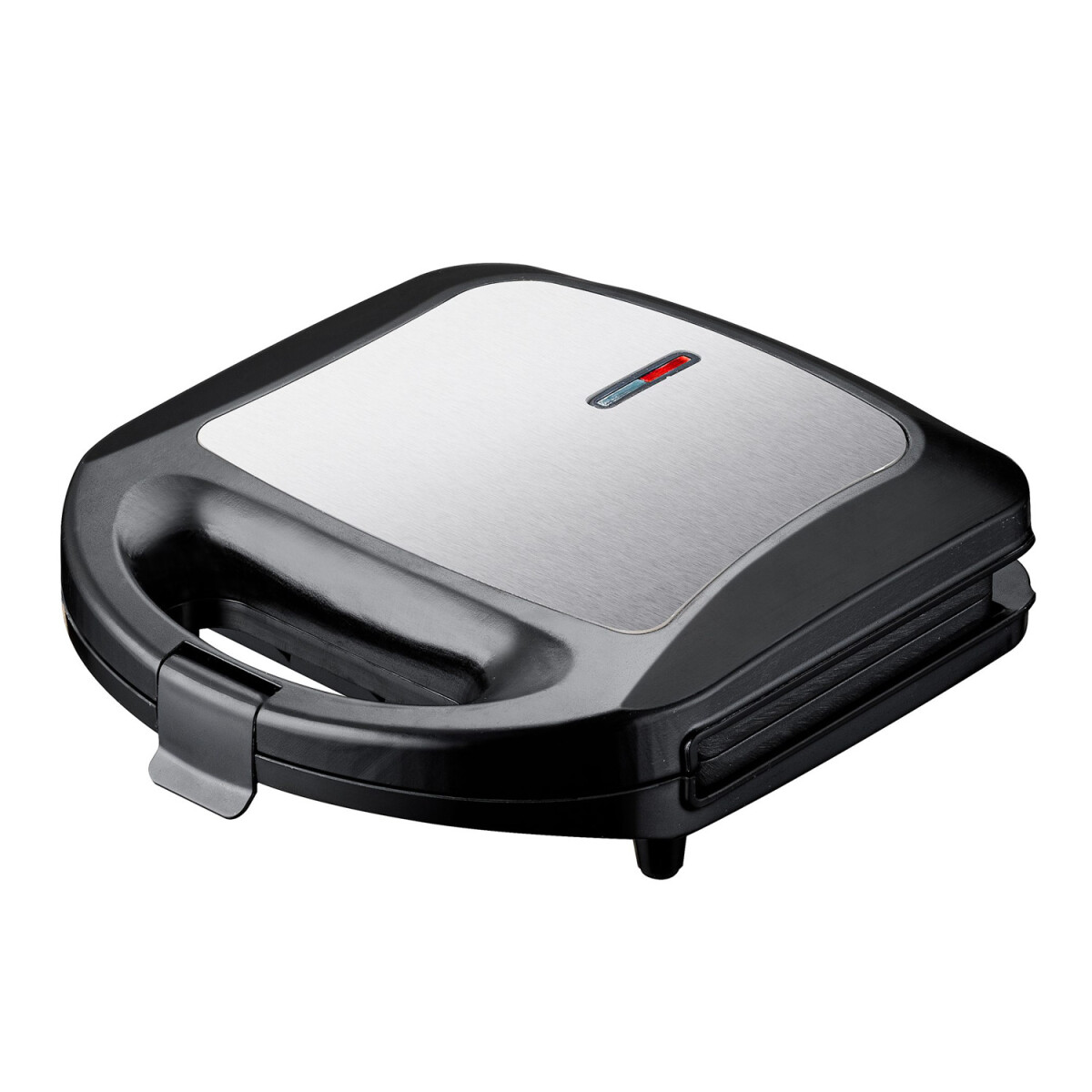 Sandwichera Eléctrica Antiadherente Termostato Segura - Plata/negro 