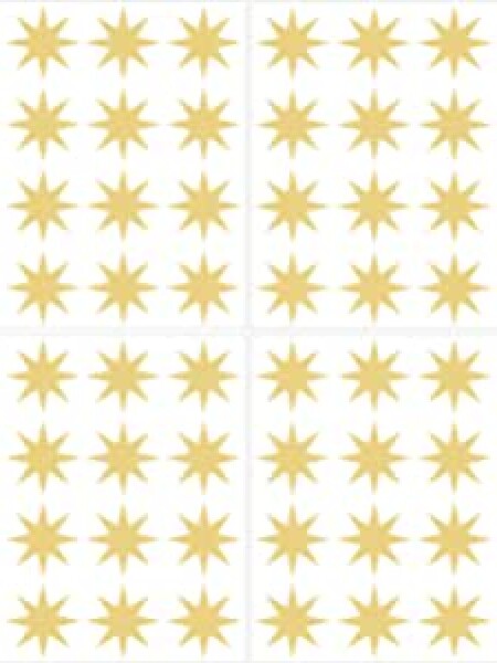 WALLPOPS METALLIC GOLD STARS N/A