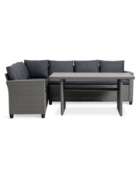 Set jardín AGERMOSE 6 plazas gris Set jardín AGERMOSE 6 plazas gris