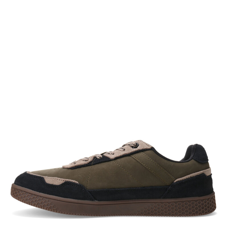 Championes de Hombre Caterpillar Pause Retro Leather Verde Oliva