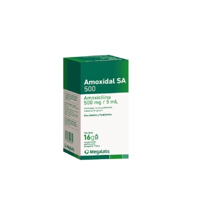 Amoxidal Sa Suspensión 500 Mg. 70 Ml. Amoxidal Sa Suspensión 500 Mg. 70 Ml.