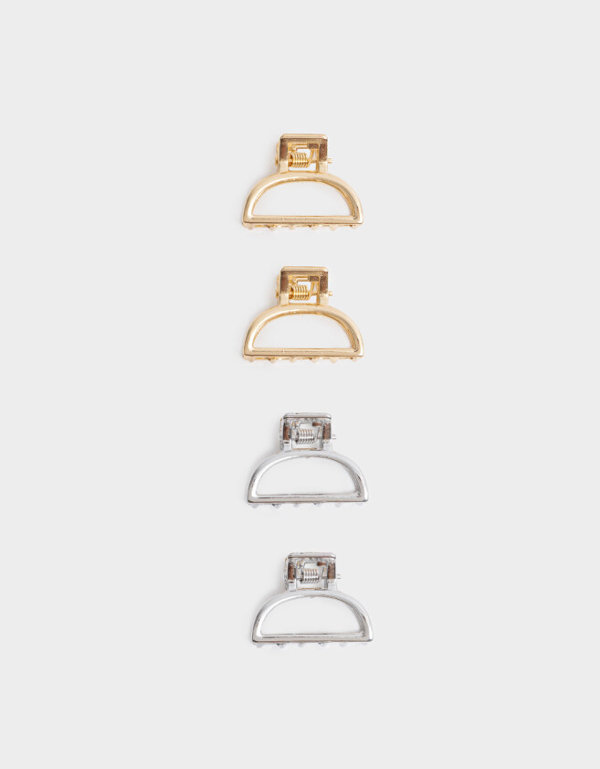 Broches Sets Metallic Set De Broches - Combinacion Bicolor
