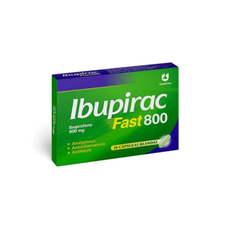 Ibupirac Fast 800 Mg 10 Cápsulas Ibupirac Fast 800 Mg 10 Cápsulas