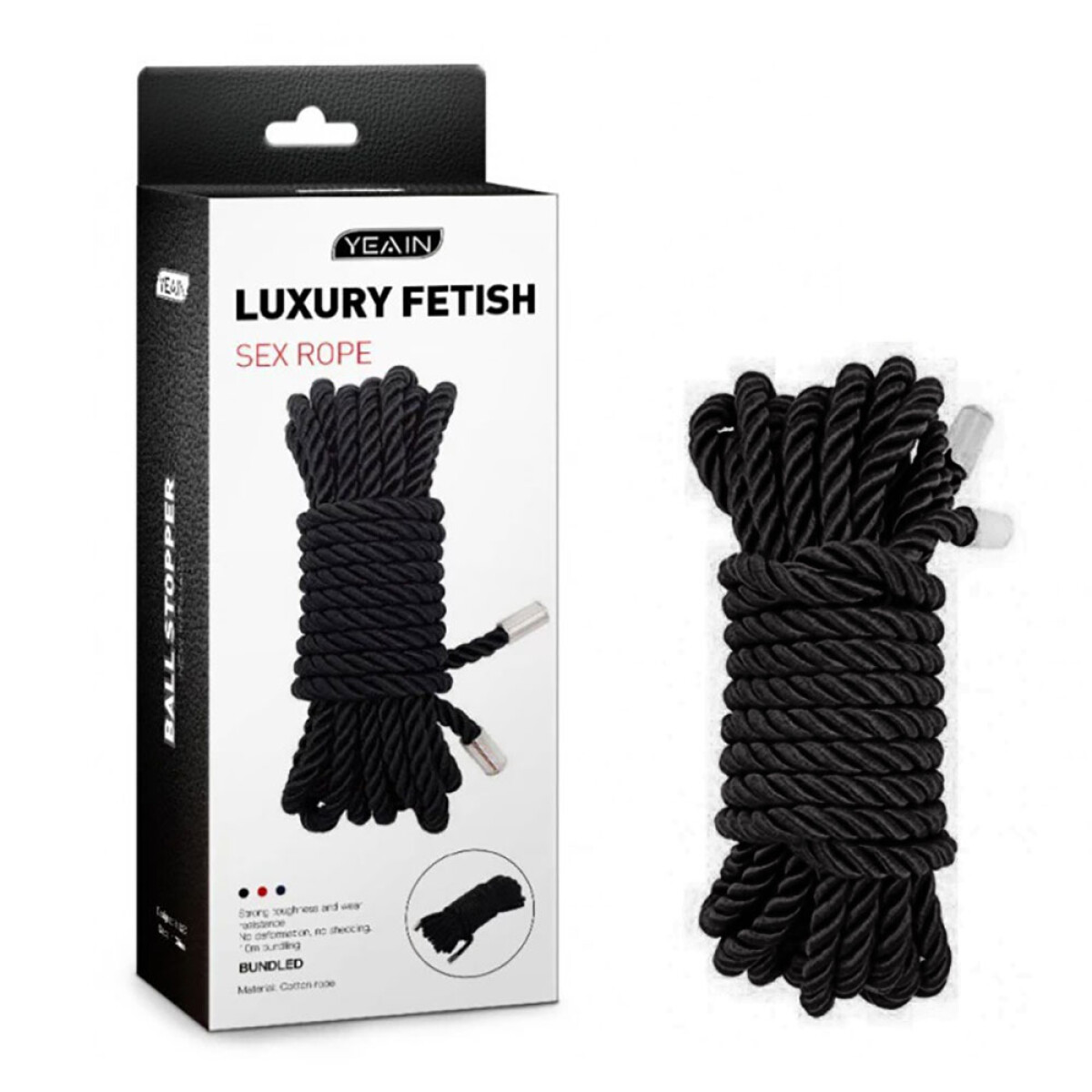 Cuerda BDSM Luxury Fetich Yeain - Negro 